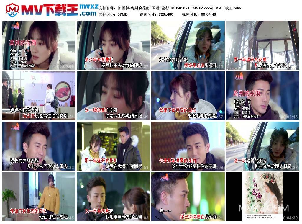 陈雪伊-离别的花雨_国语_流行_MB505821